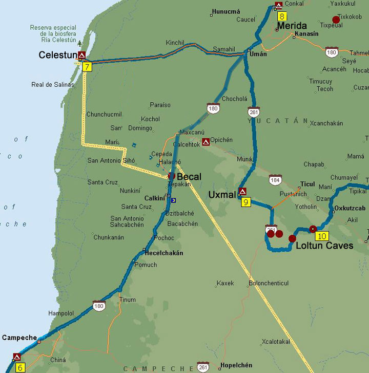 Mexico Trip Map 7