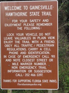 Hawthorne Trail Sign Hawthorne Trail Sign