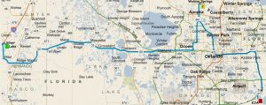 Map-Silver Lake to Wekiva Springs & KOA FL2016-Map-Silver Lake to Wekiva Springs & KOA