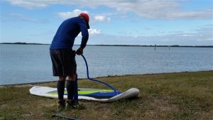 Blowing Up Paddle Board